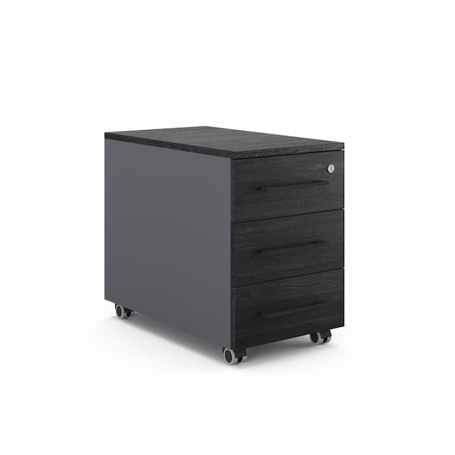 Тумба мобильная Kobor TМ3-40/80 graphite/wood