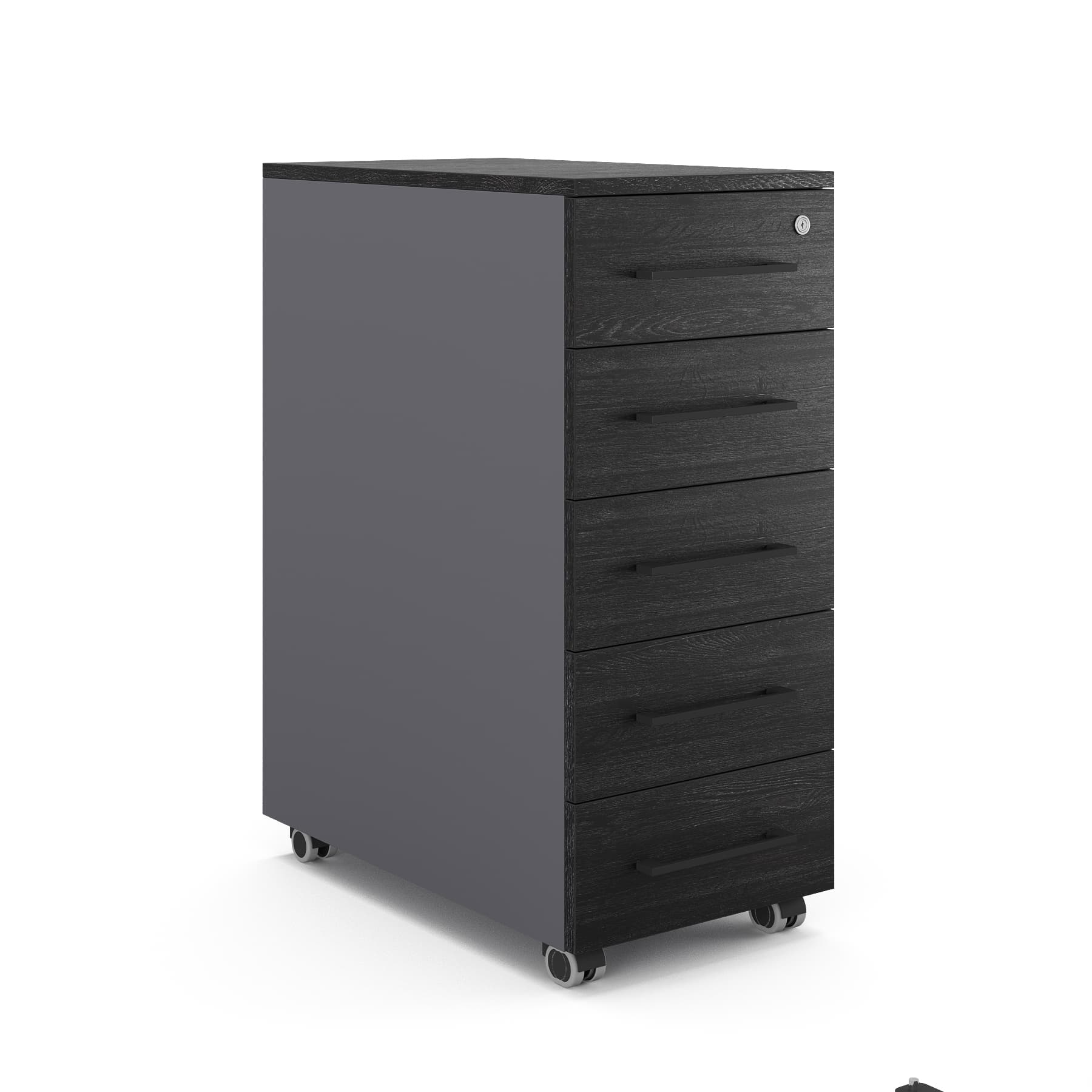 Тумба мобильная Kobor TМ5-40/50 graphite/wood
