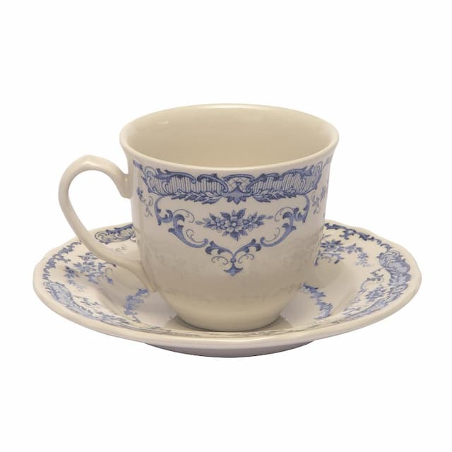 Кофейная пара H 5,4 Ø 6,4 см - H 1,7 Ø 12 см Bitossi Rose Blue BID00351