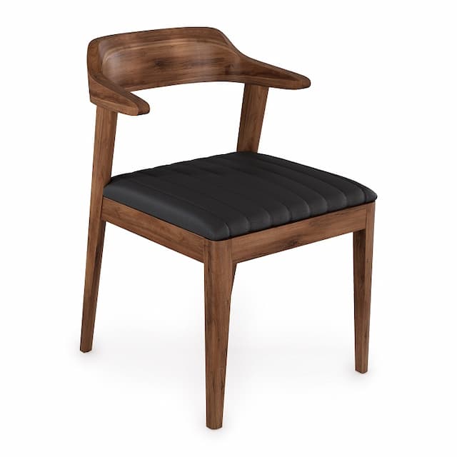 Стул Алсав Hordy AL 504 орех темный/экокожа черная