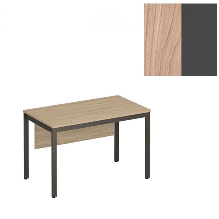 Стол письменный на металлокаркасе Юнитекс Формула МП2 с экраном ДСП ФР А2 157 ВЗ (120x67x75) вяз светлый/антрацит