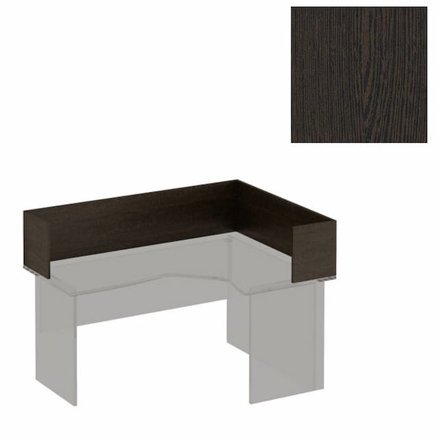 Настольная перегородка-угол Юнитекс Формула (160x118x35) ФР 423 ВТ венге темный