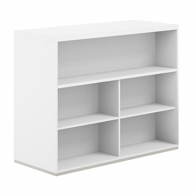 Стеллаж-комбо 1238 двухсторонний Norden Allegro AG.254.101.674.WH с топом и экраном ЛДСП