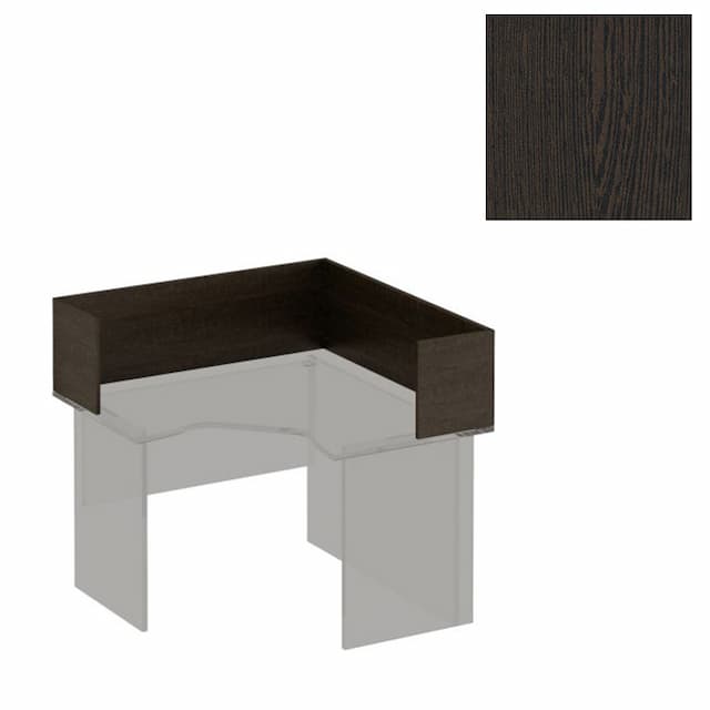 Настольная перегородка-угол Юнитекс Формула (118x118x35) ФР 422 ВТ венге темный