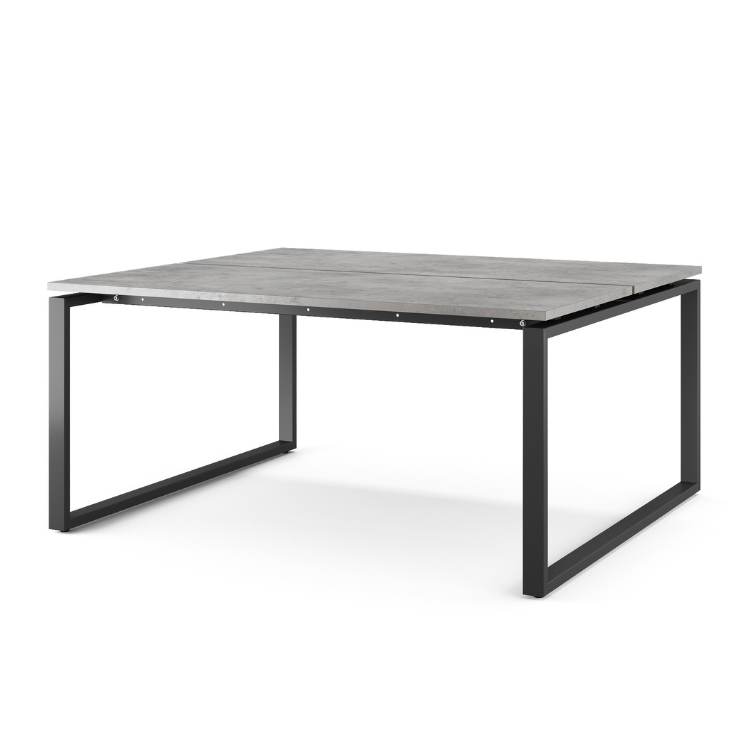 Стол офисный Kobor O1/2-80/120 black/chicago