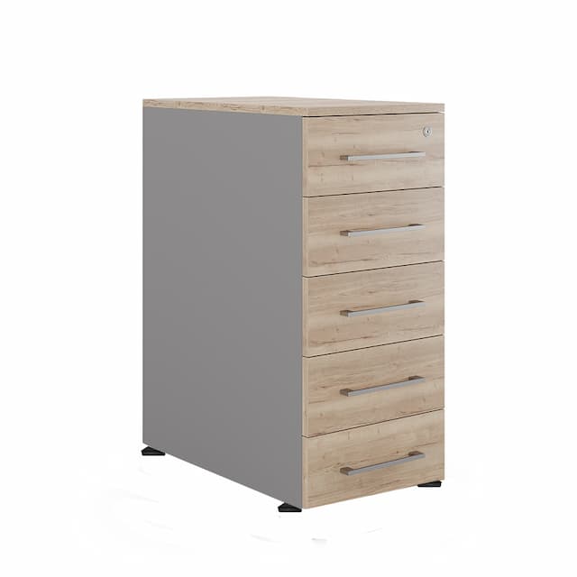 Тумба приставная Kobor TS5-40/80 aluminum/natural