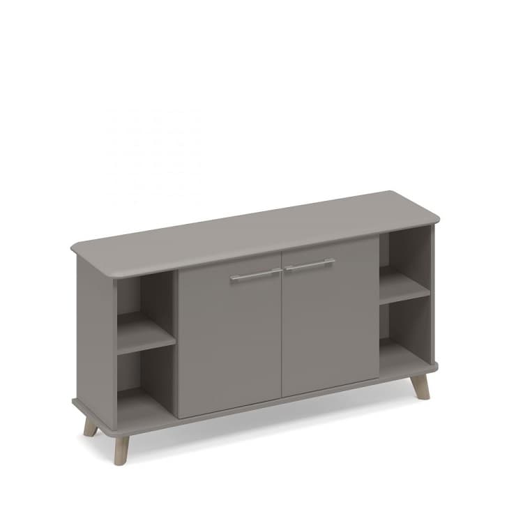 Шкаф низкий полузакрытый греденция Юнитекс ТМ 340 МП/МП/МП мокко премиум