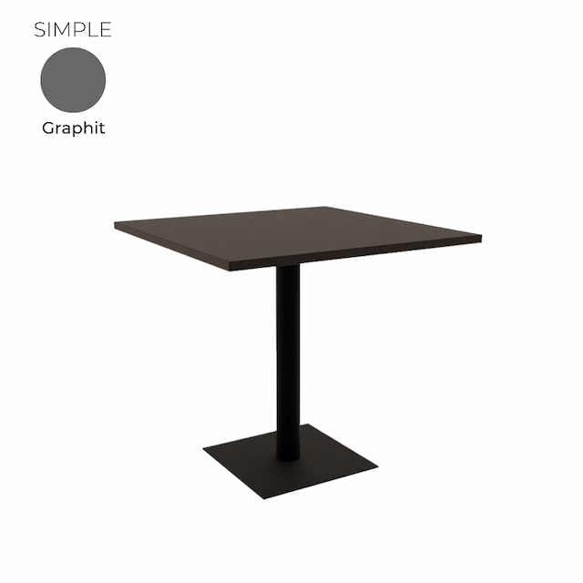 Стол обеденный квадратный Алсав 21SIMPLE.008 Graphit