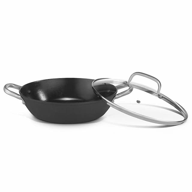 Сковорода Pujadas 30 см, h 8 см, с крышкой облегченный чугун, арт. 85100009