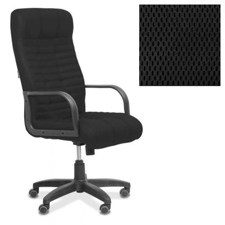 Кресло для руководителей Юнитекс Атлант ткань TW черная