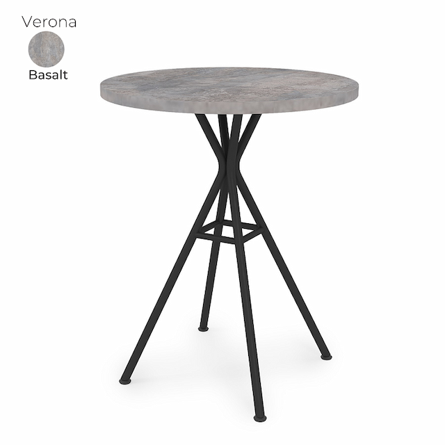 Стол обеденный круглый Алсав 21Verona.006.R Basalt