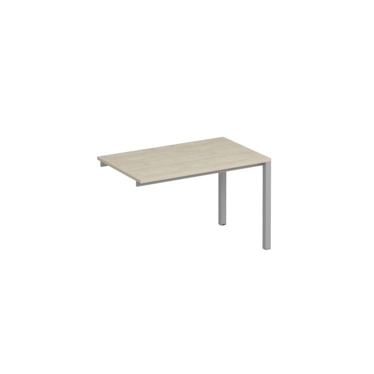 Секция стола рабочей станции на металлокаркасе Юнитекс Комфорт КФ К.С1 1131-1 ДШ (120x75x75) дуб шамони / серый