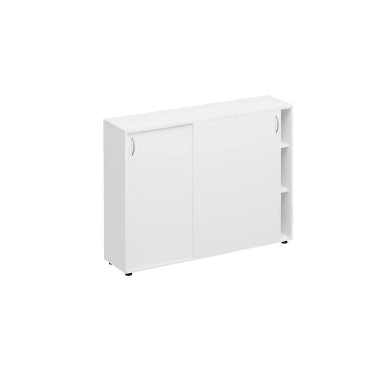 Шкаф-купе средний Юнитекс Комфорт КФ К.524 БП (154x38x115.6) белый премиум