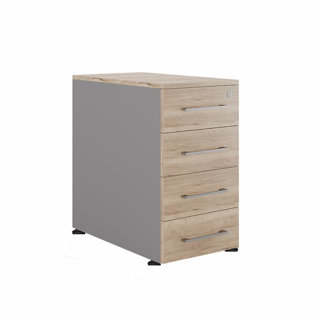 Тумба приставная Kobor TS4-40/60 aluminum/natural