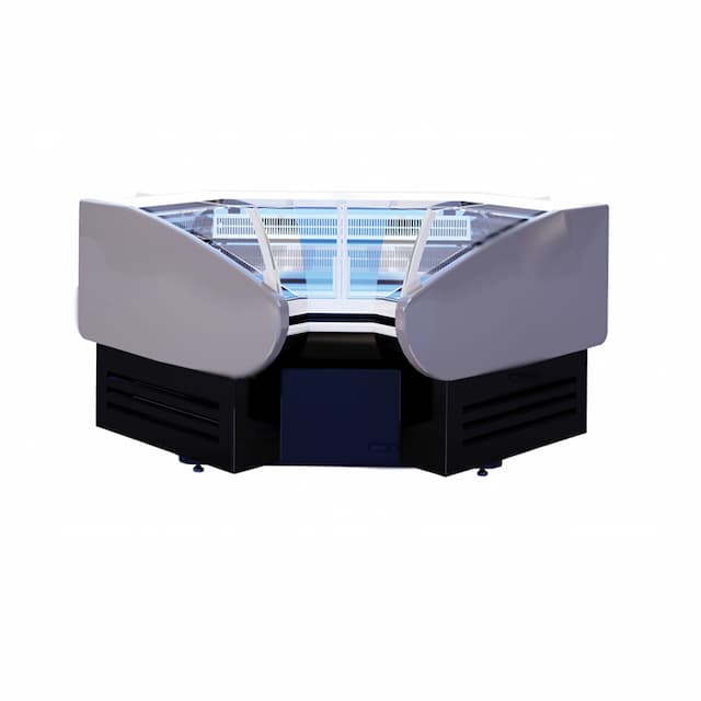 Холодильная витрина угловая Cryspi Magnum IC 90 Д с боковинами 