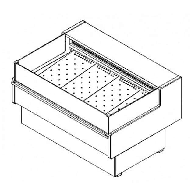 Витрина холодильная Полюс BAVARIA 2 GC110 SP 0,94-2 без боковин (ВХСл-0,94 Carboma GC110)