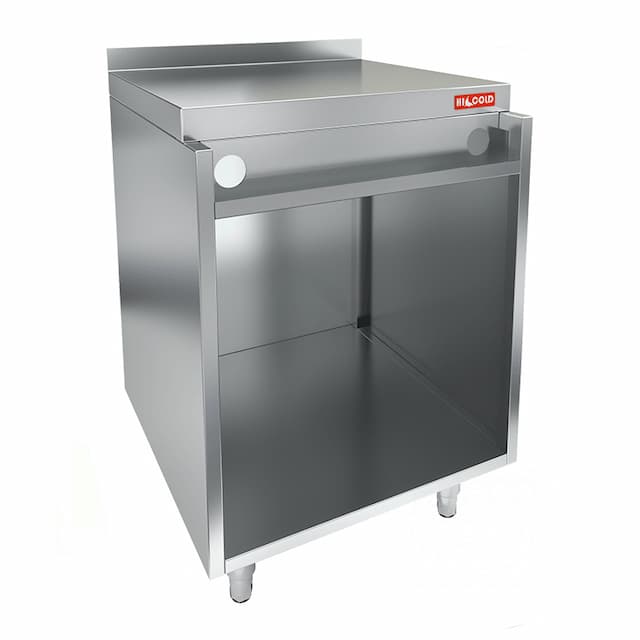 Стол для розлива напитков с отверстиями для кран-пистолета и бортом Hicold НБМПК-6/7Б