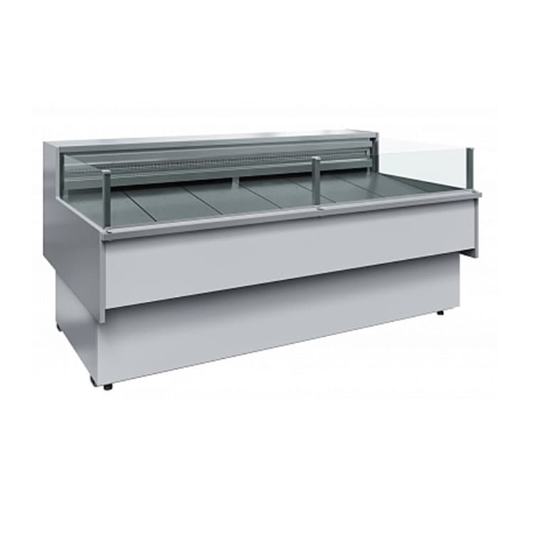 Витрина холодильная Полюс BAVARIA 2 GC110 SP 2,0-2 (с боковинами, рыба на льду) 0011-9006