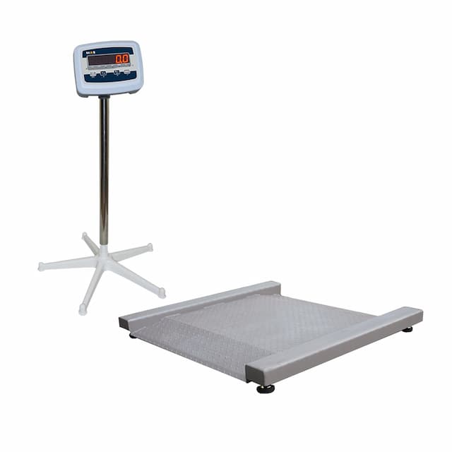 Платформенные весы низкопрофильные MAS ProMAS PM4RЕ-0.6 (с индикатором на стойке)