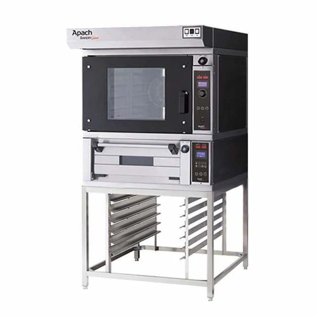 Печь конвекционная с подом на подставке с направляющими APACH BAKERY LINE K5TSHSE DP+E218PA