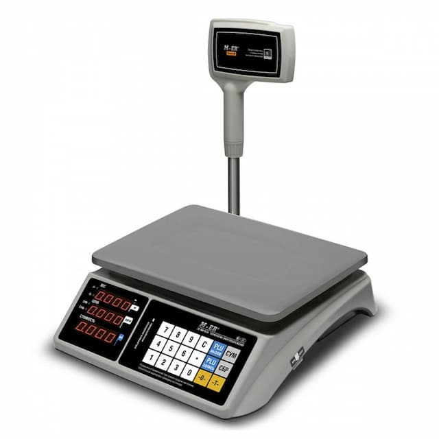 Торговые настольные весы MERTECH M-ER 328 ACPX-15.2 "TOUCH-M" LED RS232 и USB